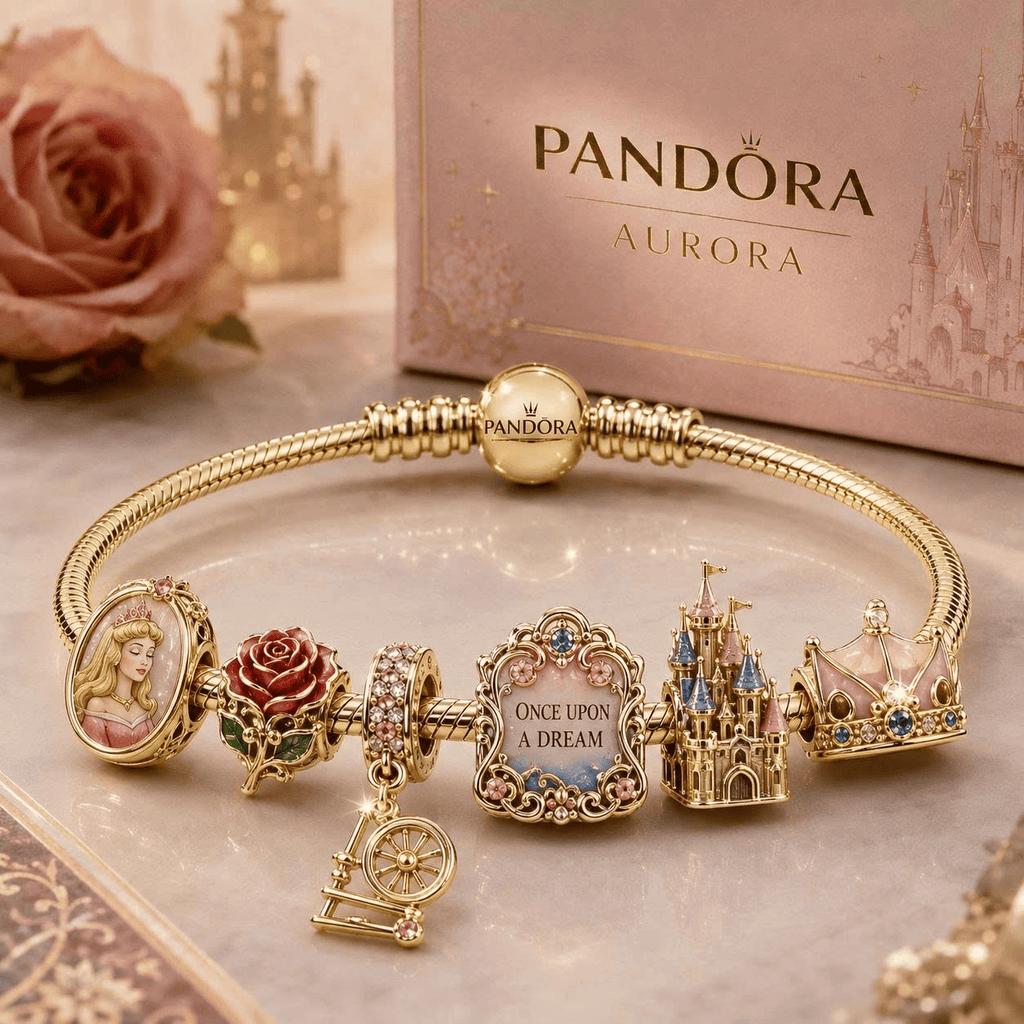 SPB Gold Charm Bracelet Set VTH