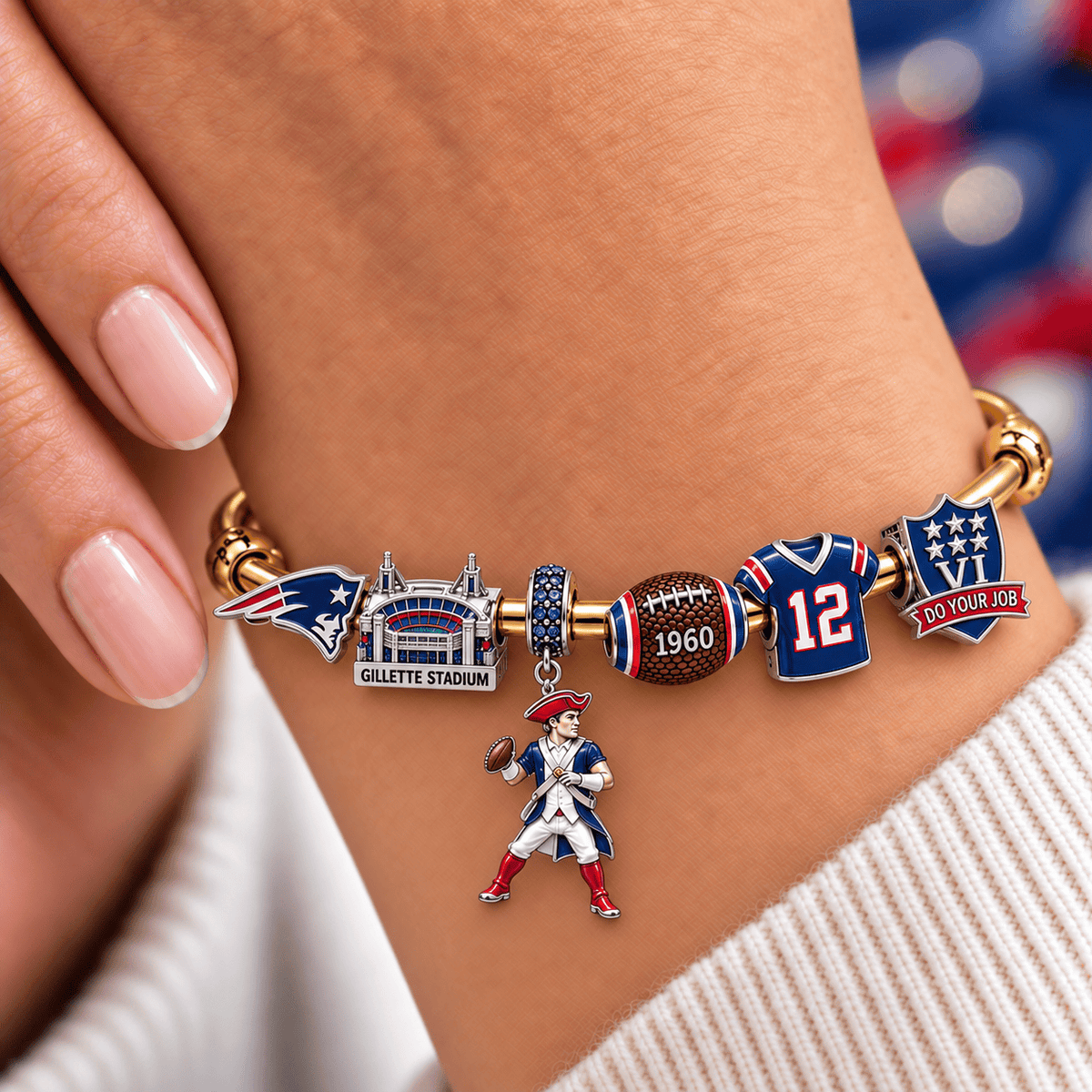 NEP Silver Charm Bracelet Set NTVA