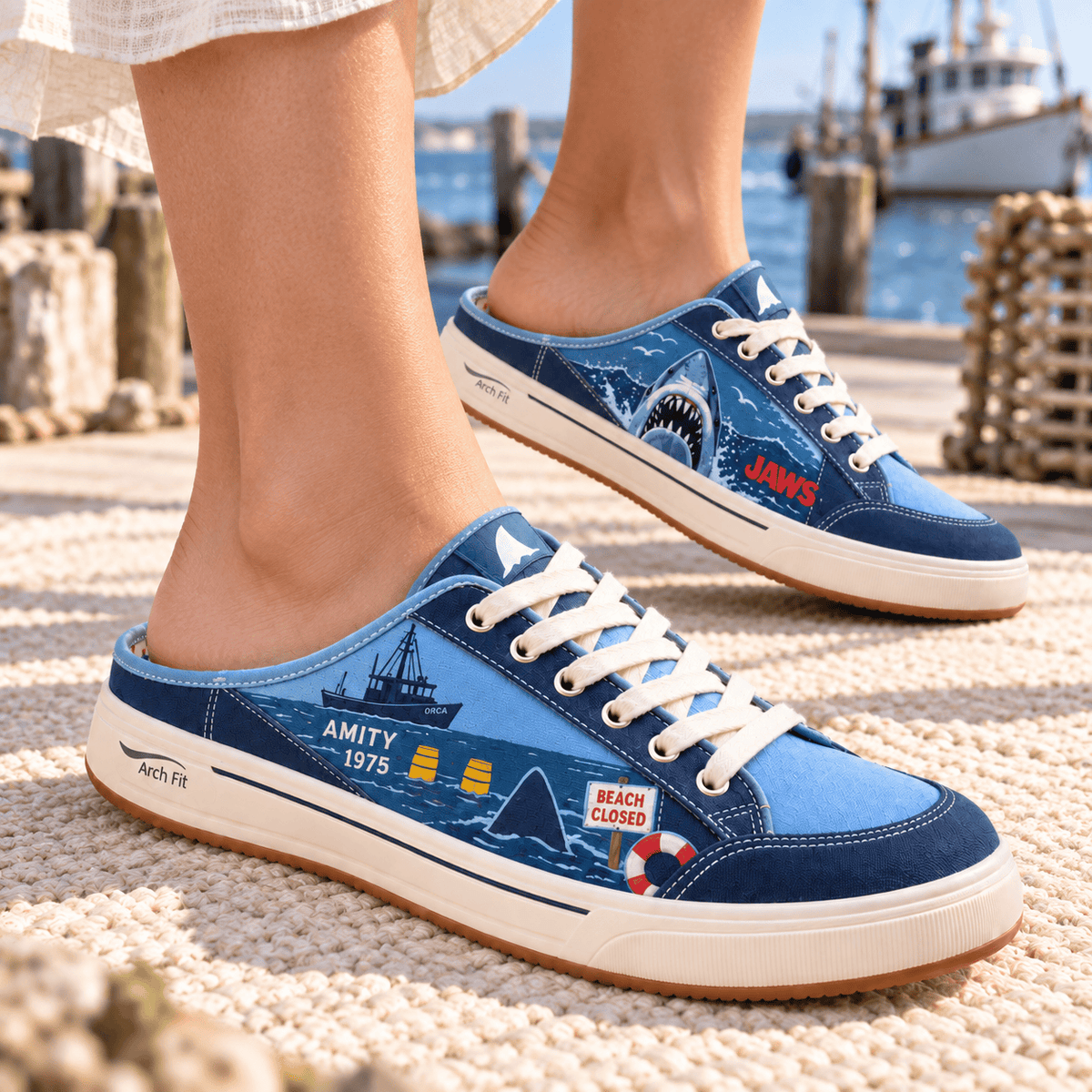 PREMIUM JAWS Canvas Sneaker Mule HQH