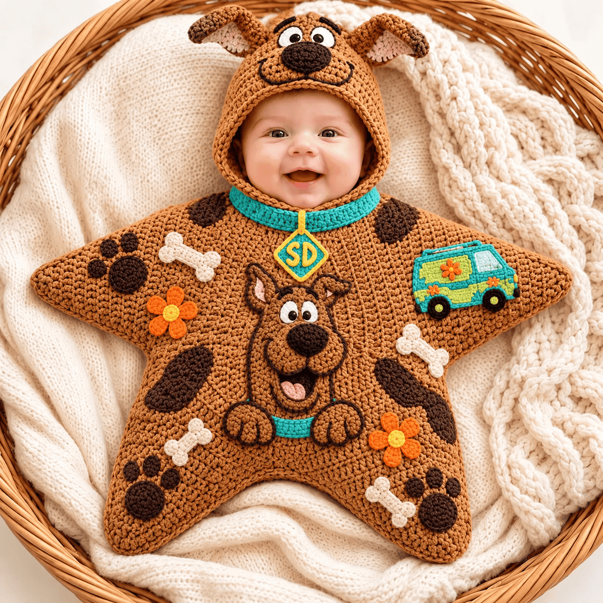 SCBD Crocheted baby romper BMD