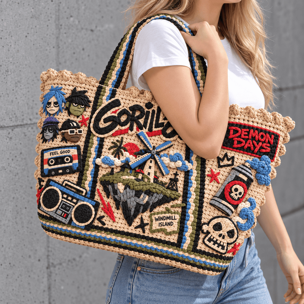 GRL Straw-Style Embellished Tote Bag NTKO