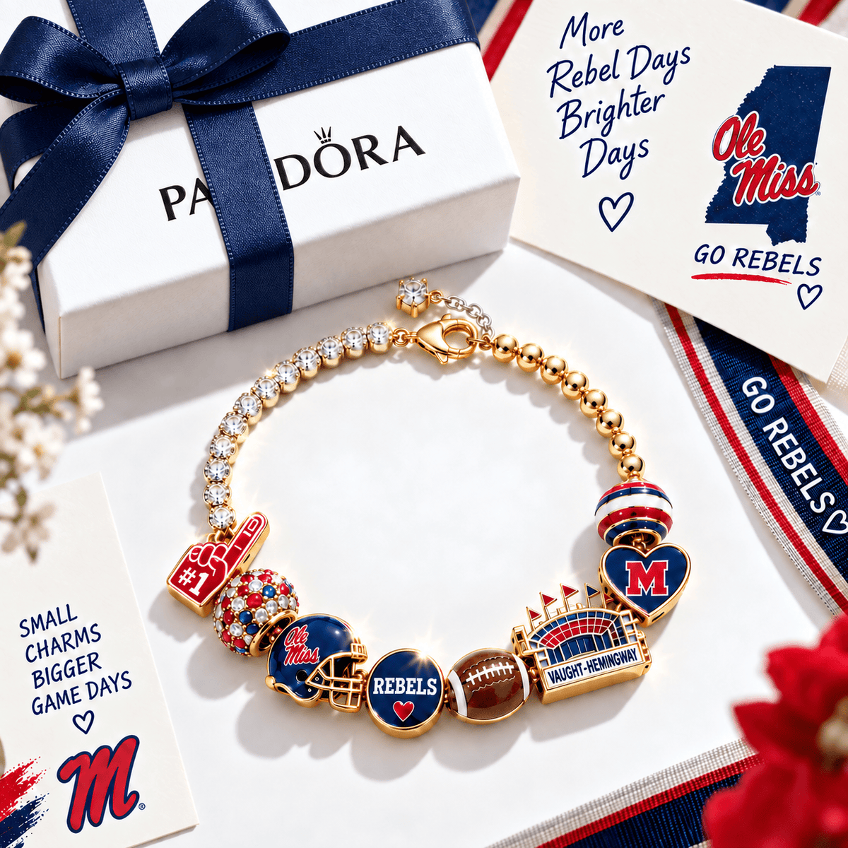 OMR Gold Charm Bracelet Set BMD