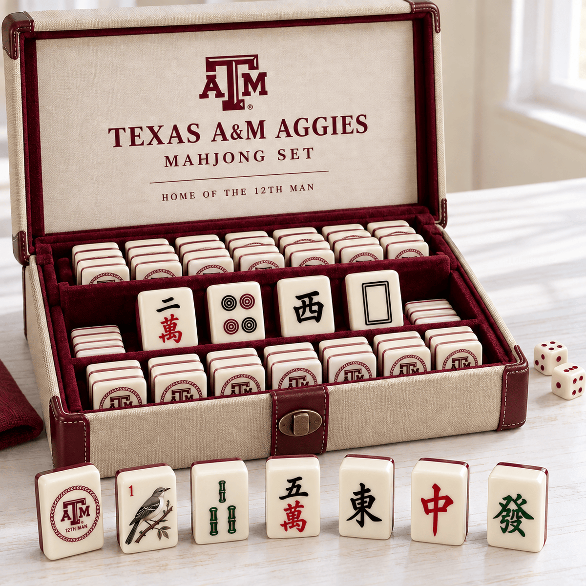 Premium TAMA Mahjong Tiles Set TNSM
