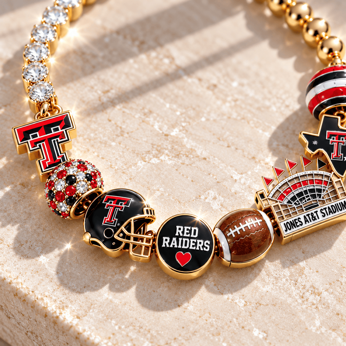 TTRR Gold Charm Bracelet Set BMD