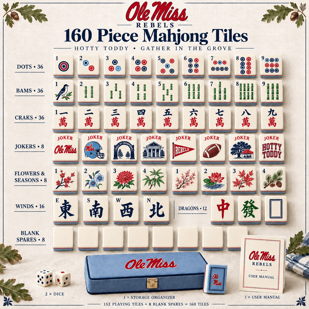 Premium OMR Mahjong Tiles Set TNSM