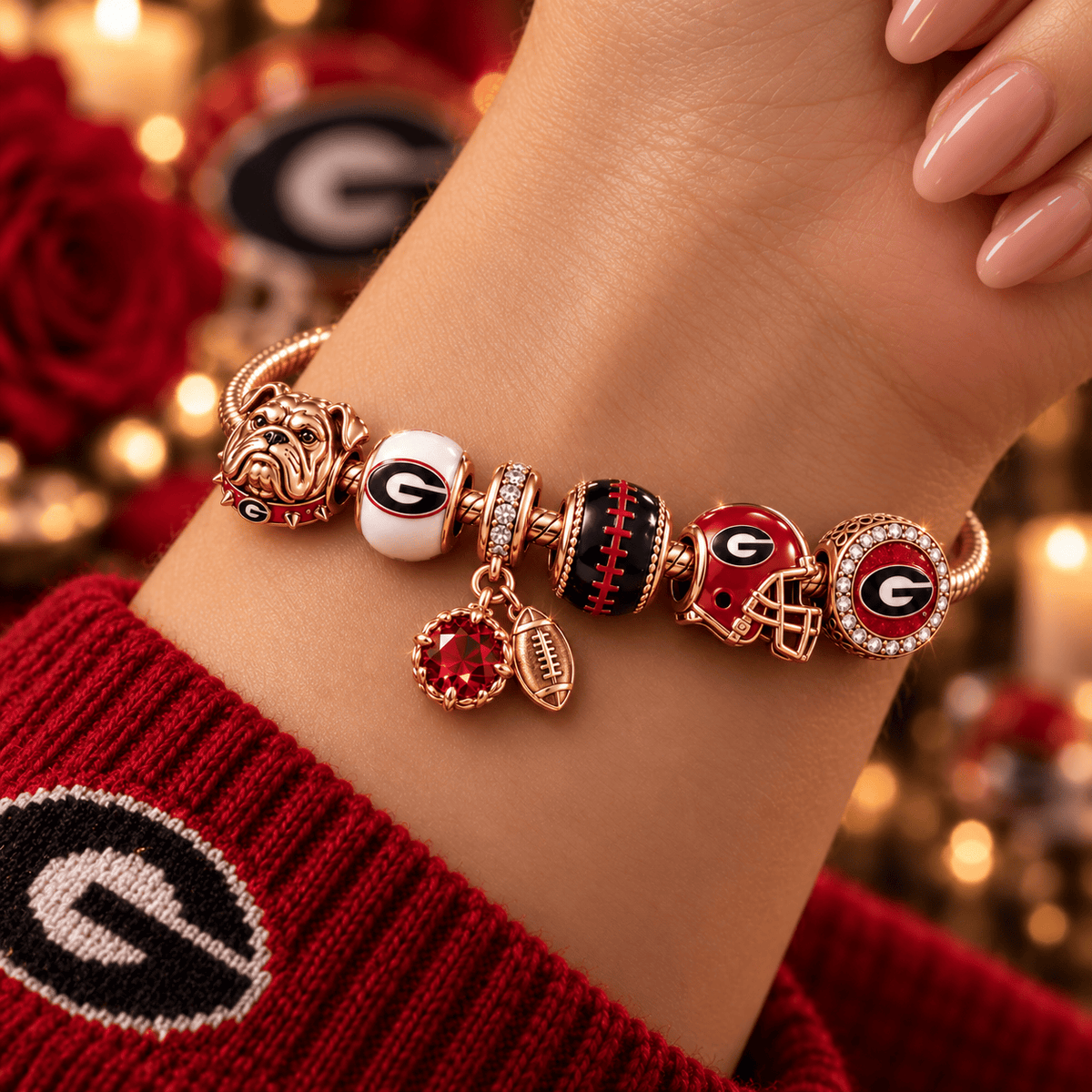 GGBD1 Gold Charm Bracelet Set PNPA