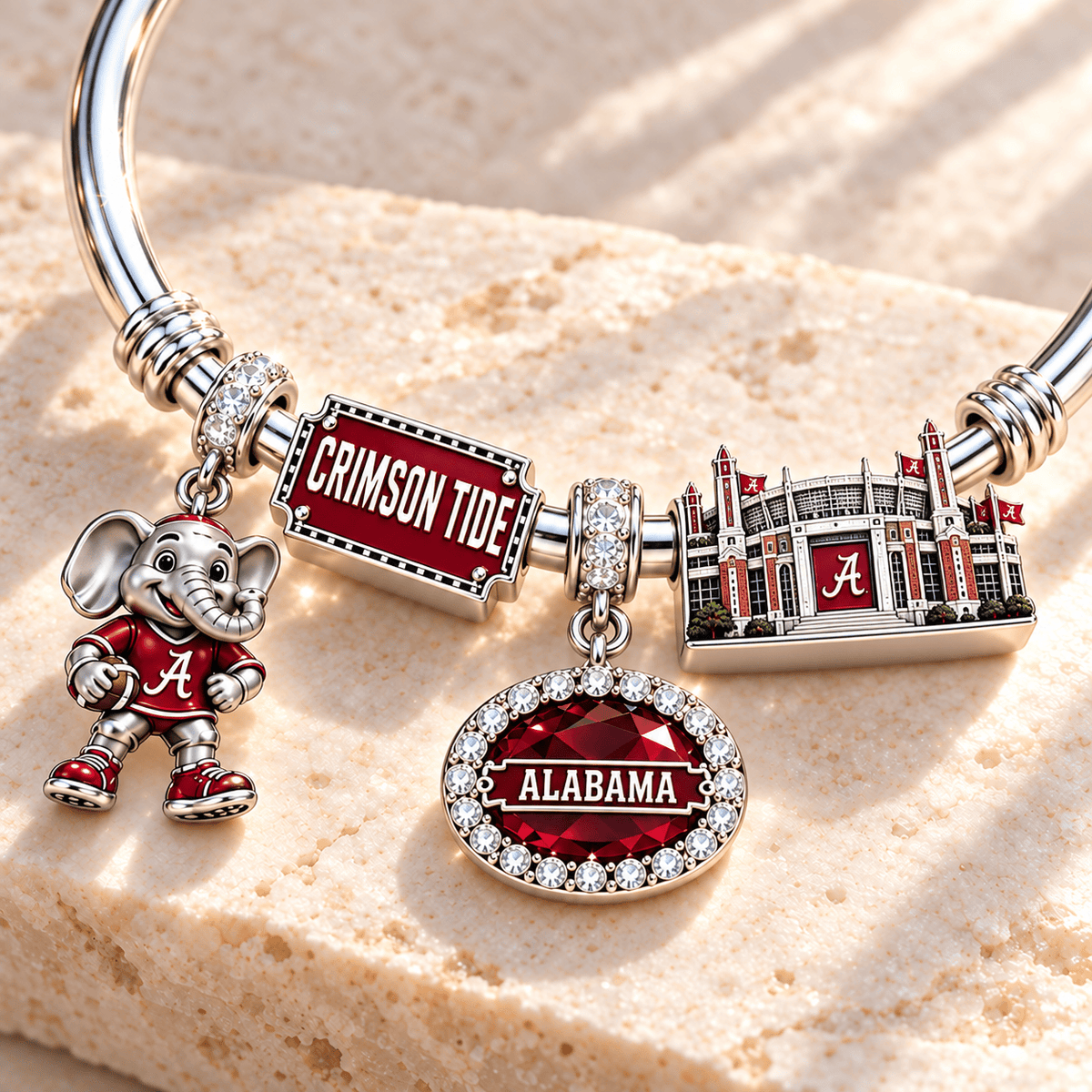 ACT Silver Charm Bracelet Set TMH