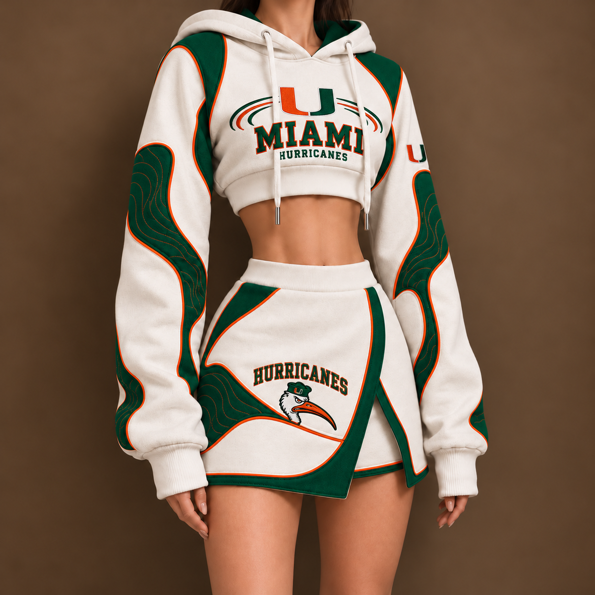 MHC Women’s Cropped Hoodie & Skirt Set DNBN