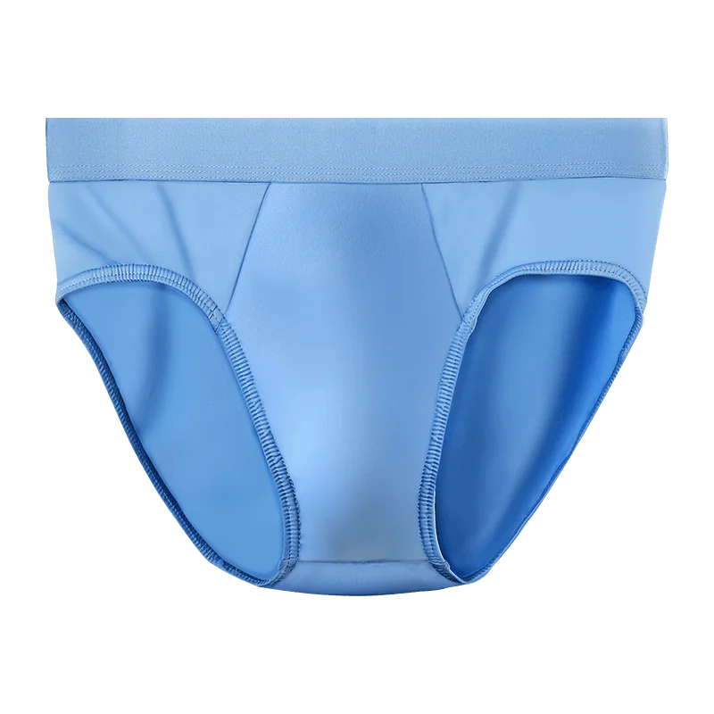 4PCS underwear, men's triangular underpants with  slits, large space, antibacterial inner crotch